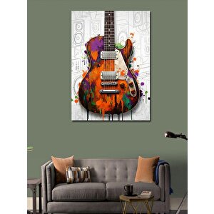 Kanvas Tablo Soyut Gitar 70x100 cm