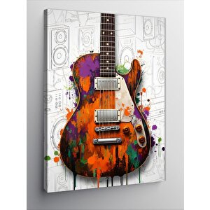 Kanvas Tablo Soyut Gitar 50x70 cm