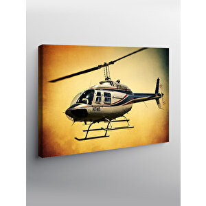 Kanvas Tablo Beyaz Helikopter Tasarımı 50x70 cm