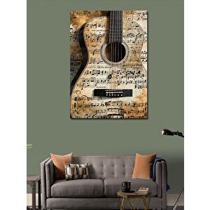 Kanvas Tablo Müzik Dolu Gitar 100x140 cm