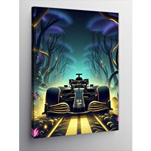 Kanvas Tablo Neon Formula Aracı 50x70 cm