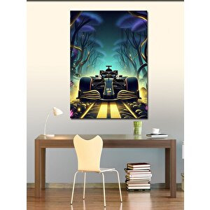 Kanvas Tablo Neon Formula Aracı 50x70 cm