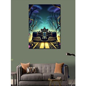 Kanvas Tablo Neon Formula Aracı 50x70 cm