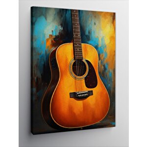Kanvas Tablo Akustik Gitar 70x100 cm