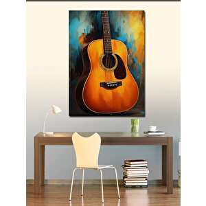 Kanvas Tablo Akustik Gitar 70x100 cm
