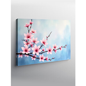 Kanvas Tablo Çiçekli Kiraz Ağacı 70x100 cm