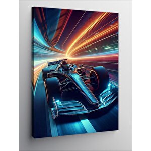 Kanvas Tablo Yarış Pistinde Formula 1 100x140 cm