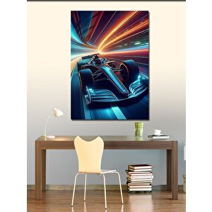 Kanvas Tablo Yarış Pistinde Formula 1 100x140 cm