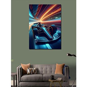 Kanvas Tablo Yarış Pistinde Formula 1 100x140 cm