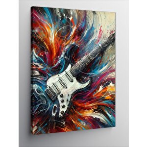 Kanvas Tablo Soyut Gitar Dokunuşu 100x140 cm