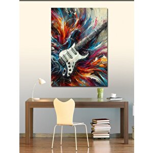Kanvas Tablo Soyut Gitar Dokunuşu 100x140 cm