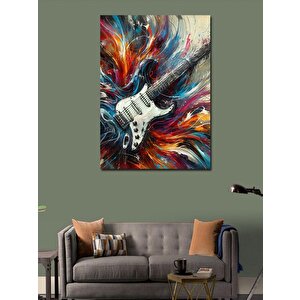 Kanvas Tablo Soyut Gitar Dokunuşu 100x140 cm
