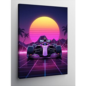Kanvas Tablo Gün Batımında Formula 70x100 cm