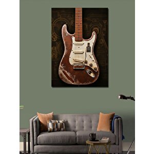 Kanvas Tablo Eski Elektro Gitar 50x70 cm