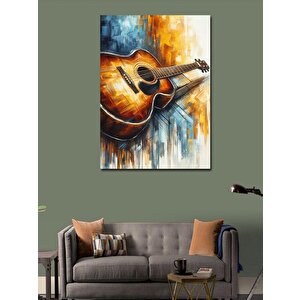 Kanvas Tablo Akustik Gitar 70x100 cm