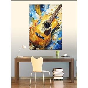 Kanvas Tablo Akustik Gitar 100x140 cm