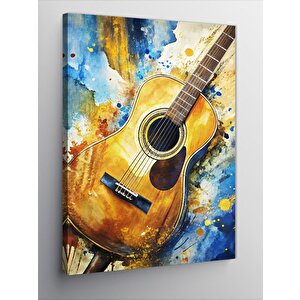 Kanvas Tablo Akustik Gitar 70x100 cm
