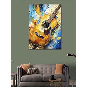 Kanvas Tablo Akustik Gitar 70x100 cm