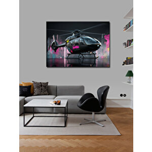 Kanvas Tablo Modern Helikopter Tasarımı 70x100 cm