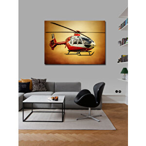 Kanvas Tablo Kurtarma Helikopteri 70x100 cm