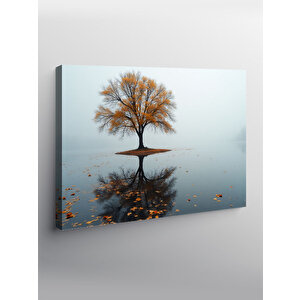 Kanvas Tablo Yaprakları Dökülmüş Ağaç 70x100 cm