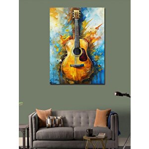 Kanvas Tablo Renkli Gitar 50x70 cm