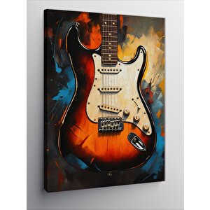 Kanvas Tablo Elektro Gitar 100x140 cm