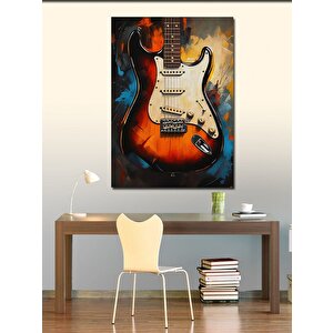 Kanvas Tablo Elektro Gitar 100x140 cm