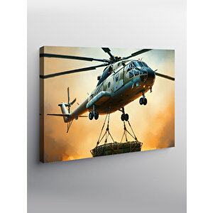 Kanvas Tablo Kargo Taşıyan Helikopter 70x100 cm