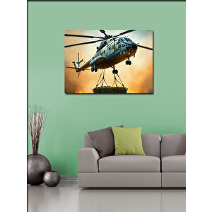 Kanvas Tablo Kargo Taşıyan Helikopter 70x100 cm