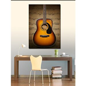 Kanvas Tablo Akustik Gitar 70x100 cm