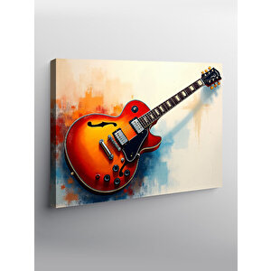 Kanvas Tablo Elektro Gitar Çizimi 50x70 cm