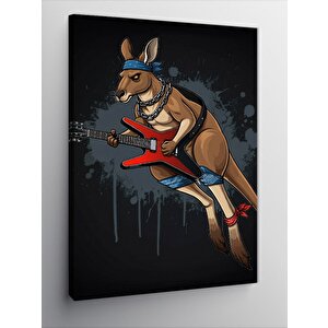 Kanvas Tablo Gitar Çalan Kanguru 70x100 cm