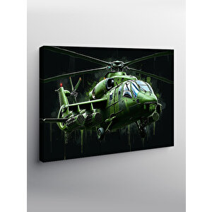 Kanvas Tablo Askeri Helikopter İnişi 70x100 cm