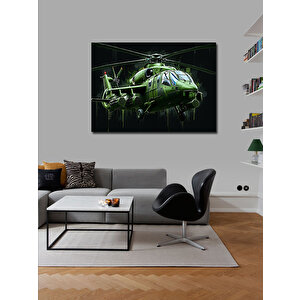 Kanvas Tablo Askeri Helikopter İnişi 70x100 cm