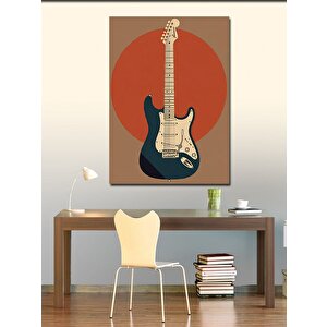 Kanvas Tablo Elektro Gitar 100x140 cm