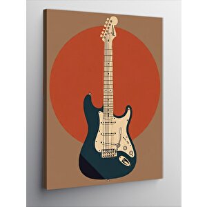 Kanvas Tablo Elektro Gitar 70x100 cm
