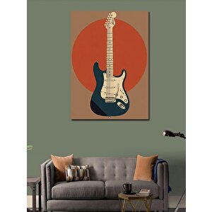 Kanvas Tablo Elektro Gitar 70x100 cm