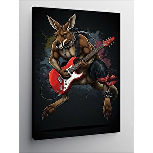 Kanvas Tablo Gitar Çalan Kanguru 70x100 cm