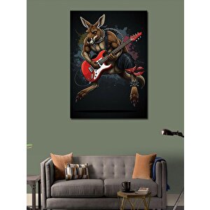 Kanvas Tablo Gitar Çalan Kanguru 70x100 cm