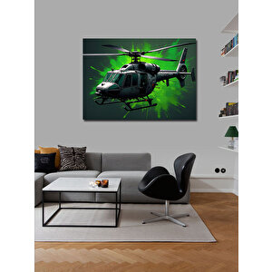Kanvas Tablo Gece Helikopter Uçuşu 50x70 cm