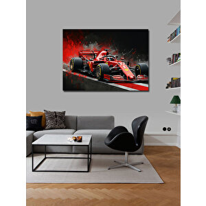 Kanvas Tablo Formula 1 Pist Aksiyonu 70x100 cm