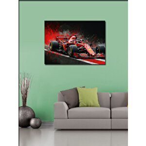 Kanvas Tablo Formula 1 Pist Aksiyonu 100x140 cm