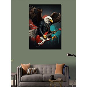 Kanvas Tablo Gitar Çalan Kartal 50x70 cm