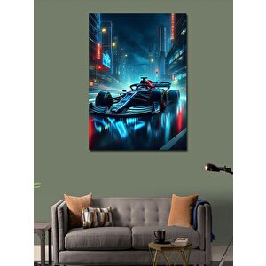 Kanvas Tablo Neon Formula 1 70x100 cm