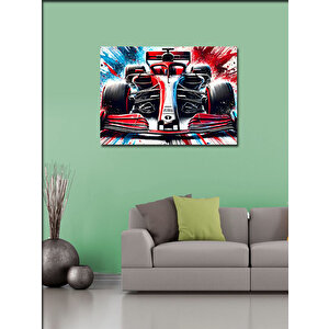 Kanvas Tablo Beyaz Formula 1 Aracı 50x70 cm