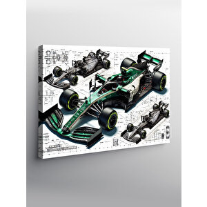 Kanvas Tablo Formula 1 Araç Planı 50x70 cm