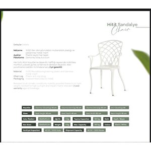 Ferforje Görünümlü Plastik Oval Hitit Masa Sandalye Takımı  1 Masa 6 Sandalye Balkon, Bahçe Mobilyası Siyah
