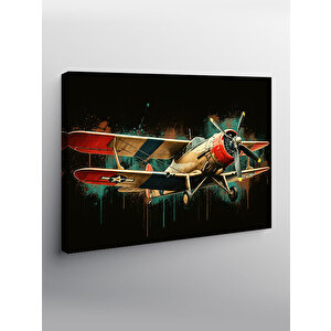 Kanvas Tablo Jet Uçağı Manevrası 100x140 cm
