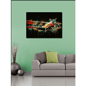 Kanvas Tablo Jet Uçağı Manevrası 100x140 cm